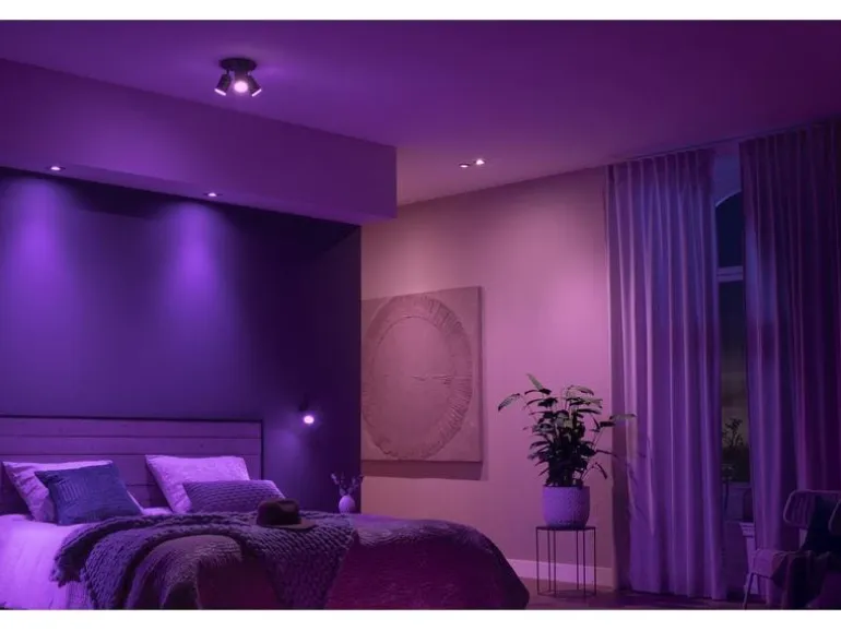 Philips Hue White & Color Ambiance Fugato 1er-Spot Schwarz