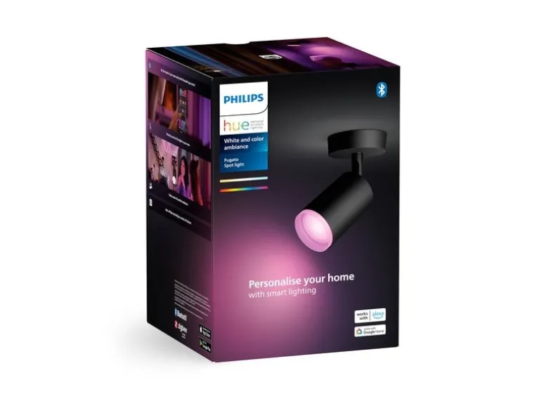Philips Hue White & Color Ambiance Fugato 1er-Spot Schwarz