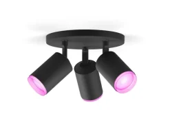 Philips Hue White & Color Ambiance Fugato 3er-Spot Schwarz