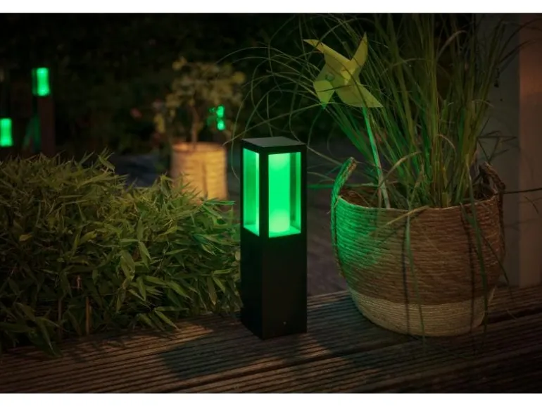 Philips Hue White & Color Ambiance Outdoor Impress Sockelleuchte Schwarz