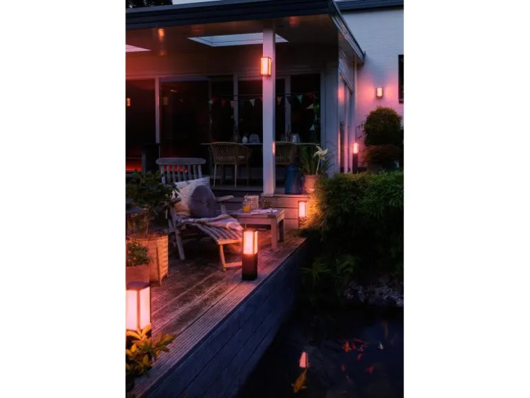 Philips Hue White & Color Ambiance Outdoor Impress Sockelleuchte Schwarz