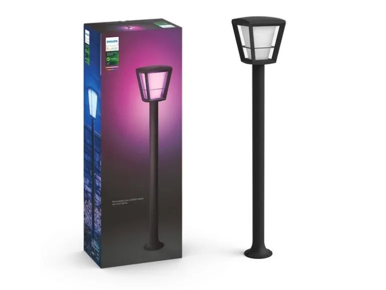 Philips Hue White & Color Ambiance Econic Outdoor Wegeleuchte Schwarz