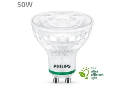 Philips Lampe GU10 LED, Ultra-Effizient, Warmweiss, 50W Ersatz