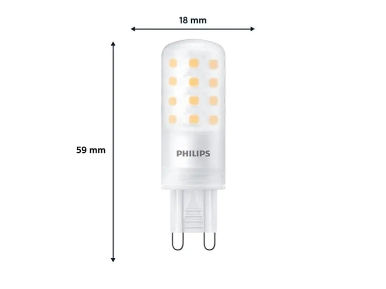 Philips LED Lampe 4W (40W), G9, 480 lm, 2700K, Warmweiss (WW)