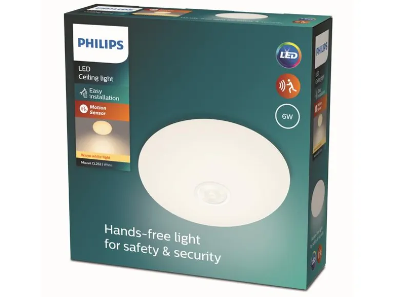 Philips Mauve Deckenleuchte IR weiss 600 lm