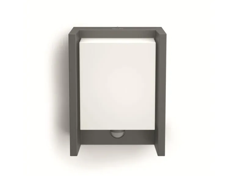Philips myGarden Wandleuchte Arbour, 600 lm, Anthrazit + Sensor