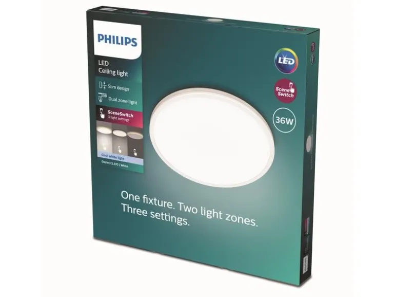 Philips Ozziet Deckenleuchte weiss 4100 lm SceneSwitch
