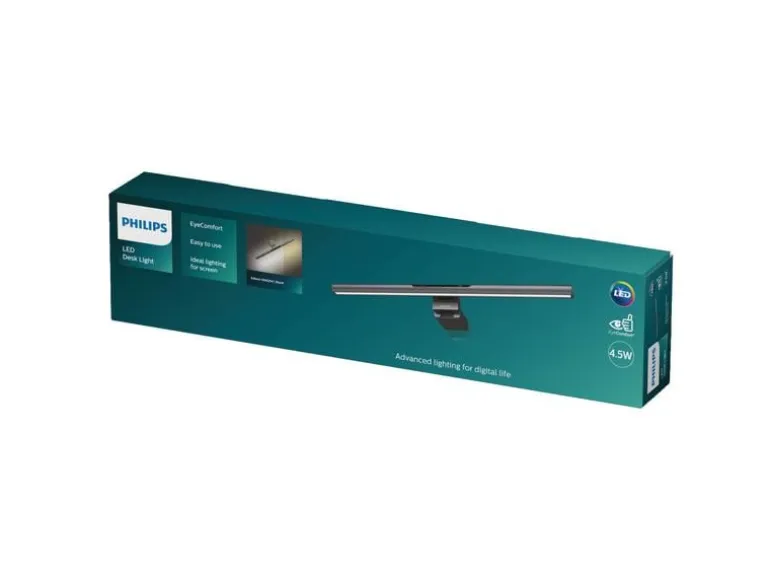 Philips Schreibtischleuchte Edison, 4.5W, 3000-5000K, Schwarz