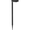 Philips Solar Vynce Sockelleuchte Spiess, Lichtsensor, eckig, 2700K