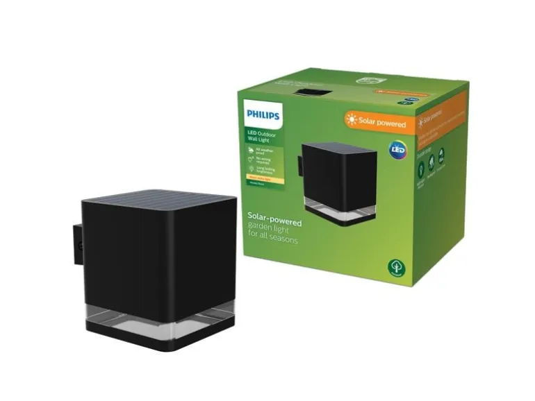 Philips Virona Wand Solar 1.8W 2700K schwarz