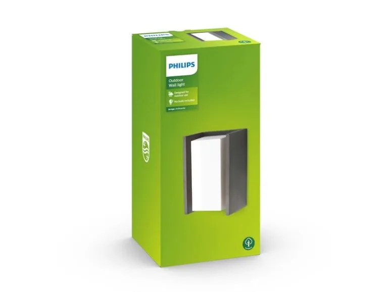 Philips Wandleuchte Bridge E27, 42W, Anthrazit