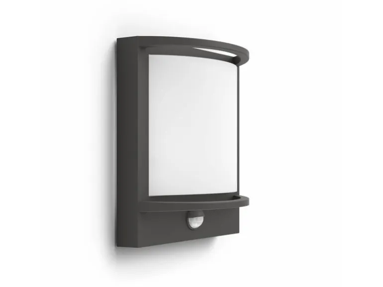 Philips Wandleuchte Samondra 12 W, 1200 lm, 2700 K, Anthrazit, BWM