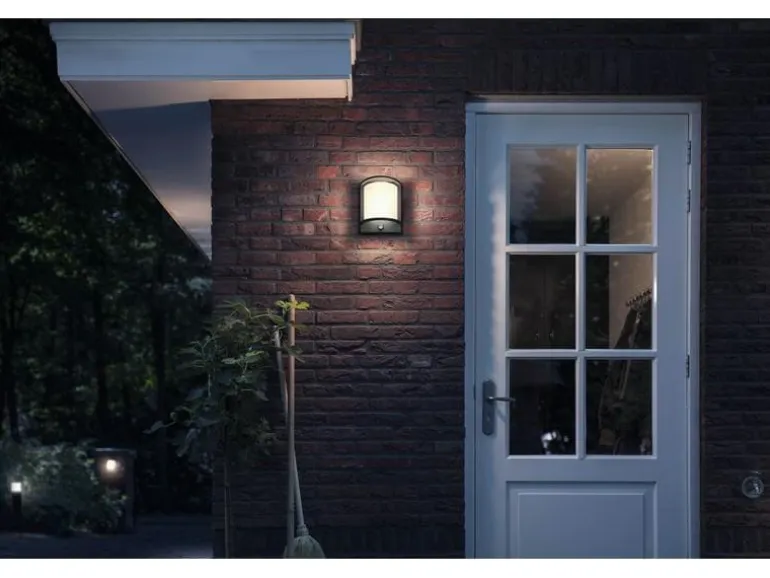 Philips Wandleuchte Samondra 12 W, 1200 lm, 2700 K, Anthrazit, BWM
