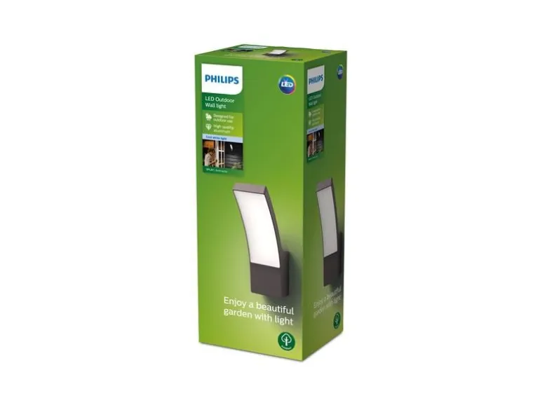 Philips Wandleuchte Splay, 12 W, 1100 lm, 4000 K, Anthrazit