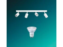 Philips Wyatt Aufbauspot 4x, ohne Leuchtmittel GU10, weiss