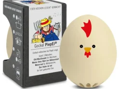 PiepEi Küchentimer Singende Eieruhr Gockel, Beige
