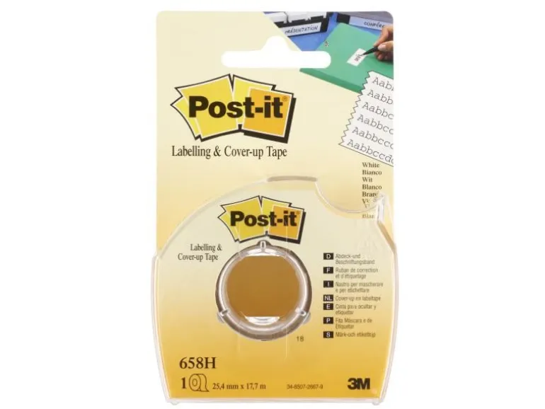 Post-it Beschriftungsband Post-it im Handabroller 25.4 mm x 17.7m