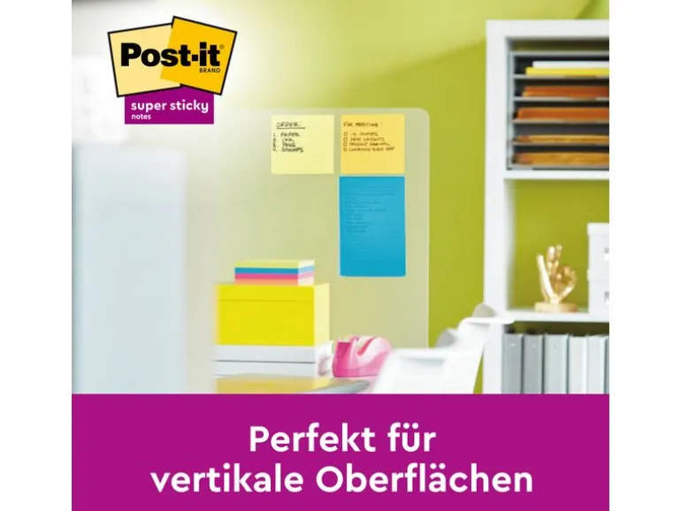 Post-it Notizzettel Post-it Super Sticky 20.3 cm x 15.3 cm, 6 Blöcke
