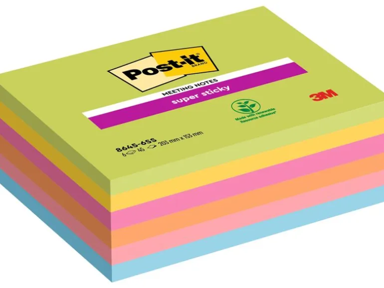 Post-it Notizzettel Post-it Super Sticky 20.3 cm x 15.3 cm, 6 Blöcke