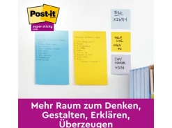 Post-it Notizzettel Post-it Super Sticky 20.3 cm x 15.3 cm, 6 Blöcke