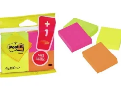 Post-it Notizzettel Post-it 5.1 x 3.8 cm, 4 Blöcke à 100 Blatt