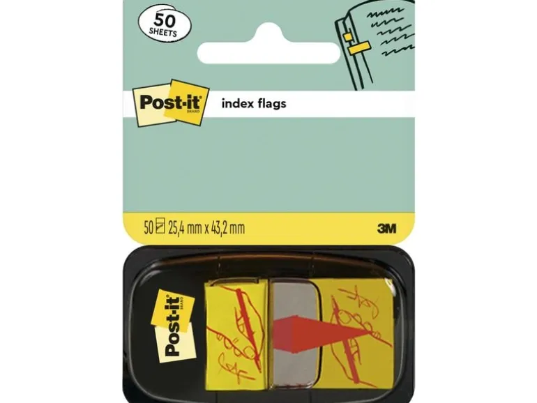 Post-it Page Marker Post-it «Sign here» Gelb, 1 Stück