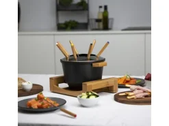 Princess Fondue-Set All-in-One Pure 10 Teile, Schwarz/Braun