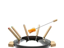 Princess Fondue-Set All-in-One Pure 10 Teile, Schwarz/Braun