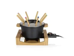 Princess Fondue-Set All-in-One Pure 10 Teile, Schwarz/Braun