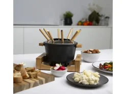 Princess Fondue-Set All-in-One Pure 10 Teile, Schwarz/Braun
