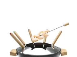 Princess Fondue-Set All-in-One Pure 10 Teile, Schwarz/Braun