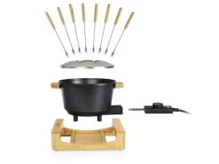 Princess Fondue-Set All-in-One Pure 10 Teile, Schwarz/Braun