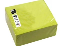 PRO nappe Papierservietten Kiwigrün 38 cm x 38 cm, 40 Stück