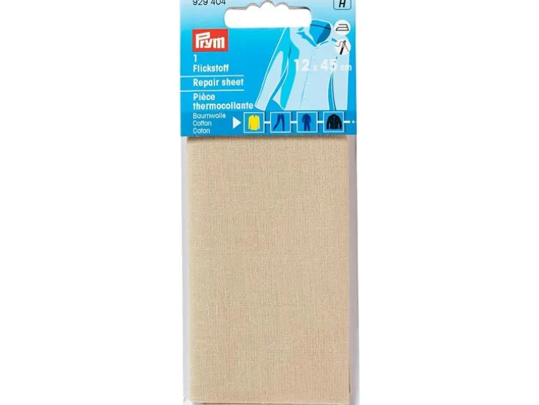 Prym Flickstoff 12 x 45 cm, aufbügelbar, Beige