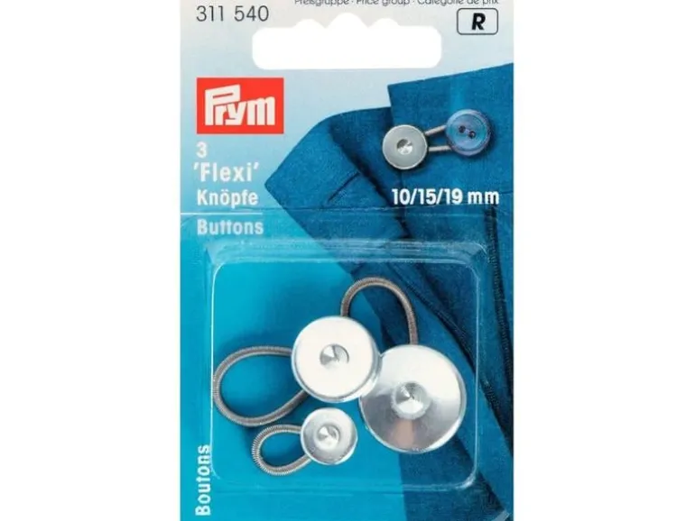 Prym Knopf mit Schlaufe Silber