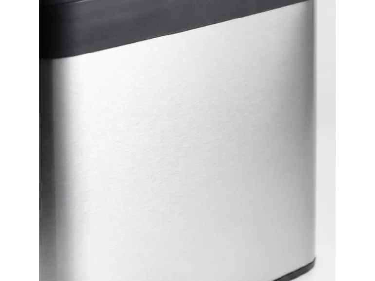 relaxdays Biomüllsammler 4.5 l, Schwarz/Silber
