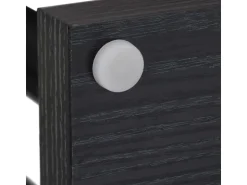 relaxdays Blumentreppe Stahl / MDF, Schwarz, 117 cm