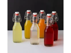 relaxdays Einmachflasche mit Bügelverschluss 250 ml, 6 Stück