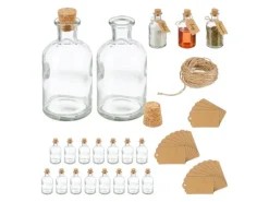relaxdays Einmachflasche 125 ml, 20 Stück