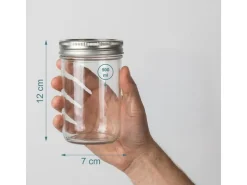 relaxdays Einmachglas 500 ml, 8 Stück
