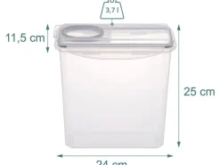 relaxdays Frischhaltedosen-Set, 3.7 l, 6 Stück