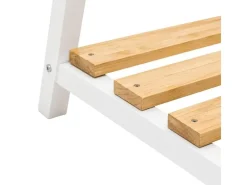 relaxdays Garderobenständer x , Weiss/Braun
