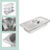 relaxdays Gastronorm-Behälter 6.5 x 32.5 x 17.6 cm, Silber