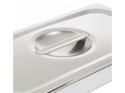 relaxdays Gastronorm-Behälter 6.5 x 32.5 x 17.6 cm, Silber