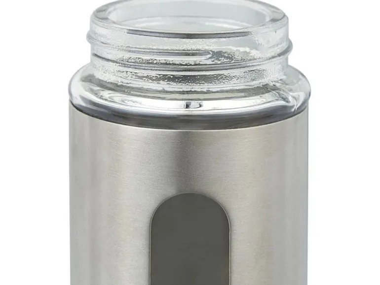 relaxdays Gewürzstreuer Transparent/Silber
