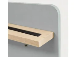 relaxdays Hörfigurenregal MDF / Holz, Grau / Hellbraun