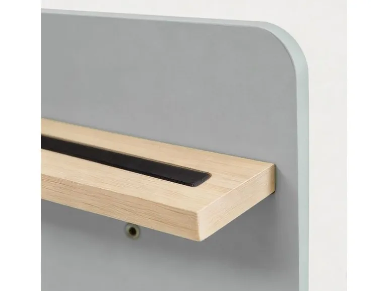 relaxdays Hörfigurenregal MDF / Holz, Grau / Hellbraun