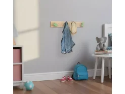 relaxdays Kindergarderobe x , Grün/Braun