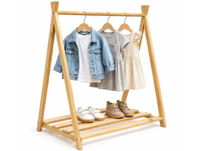 relaxdays Kindergarderobe x , Braun