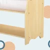 relaxdays Kinderregal Holz Polyester Weiss Hellbraun